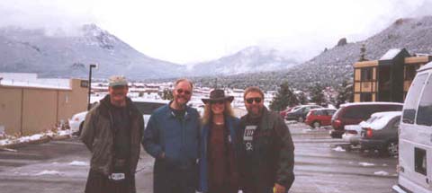 The Band outside in the snow