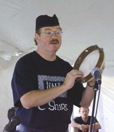 Bob on tambourine