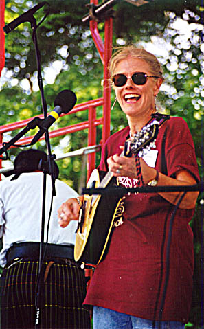 Barbara laughing