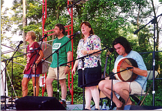 Bernard& Barbara join the Clares on stage